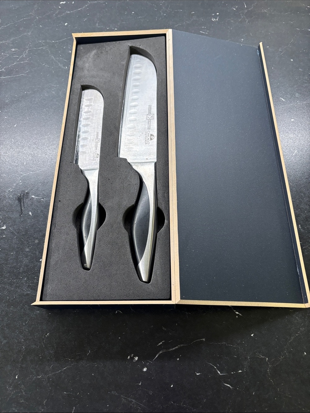 Chicago Cutlery Two-Piece Kitchen Knife Set — Black & Silver